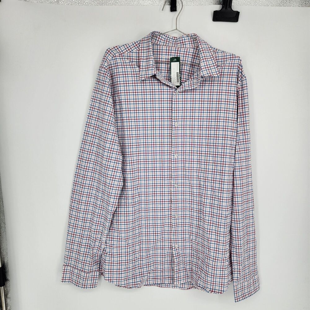 Hawker Rye Men's Red XL Tall Performance Prep Shirt NWT‎